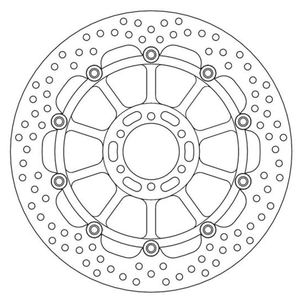 Moto-Master Streetbike Left Front Halo Floating Disc