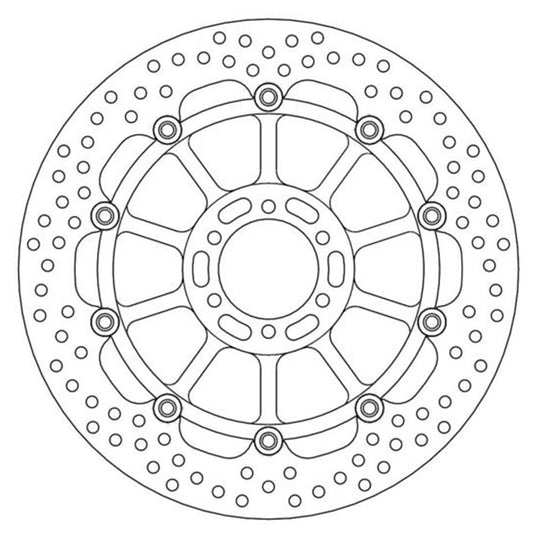 Moto-Master Streetbike Left Front Halo Floating Disc