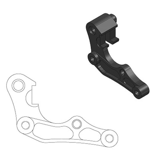 Moto-Master Front Caliper Bracket - 260mm
