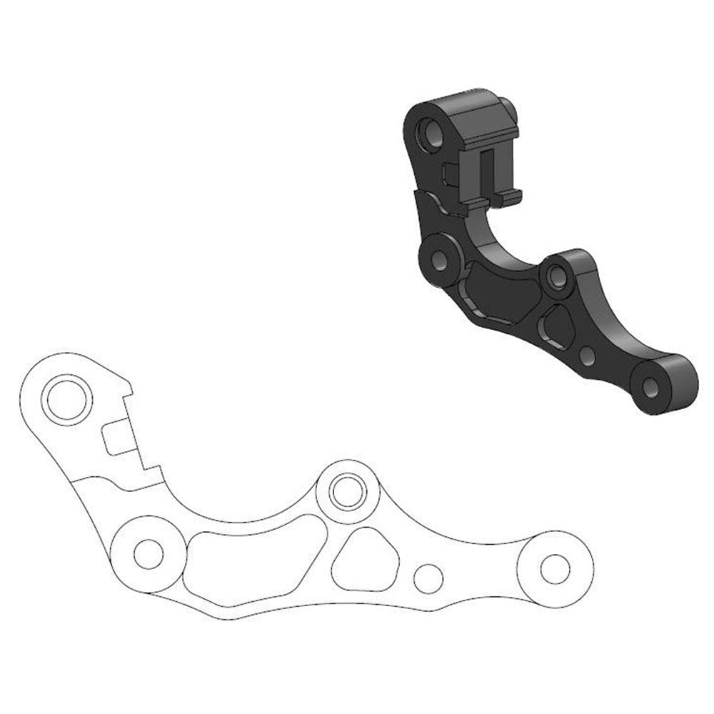Moto-Master Front Caliper Bracket - 260mm