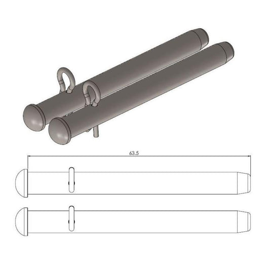 Moto-Master Front Brake Pad Pins