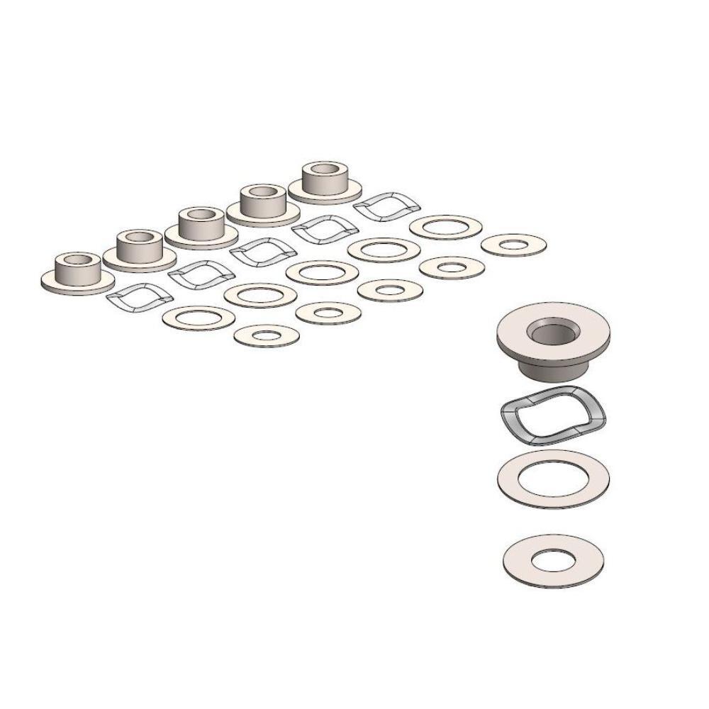 Moto-Master Fitting Kit For OEM Riveted 4.5mm (Pre 12/07)