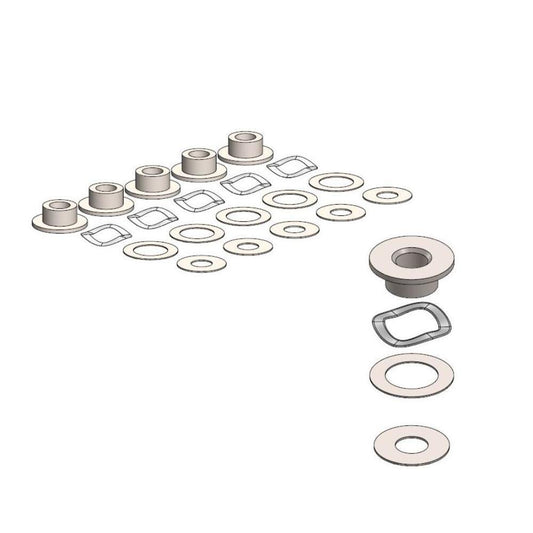 Moto-Master Fitting Kit For OEM Riveted 5.0mm (Pre 12/07)