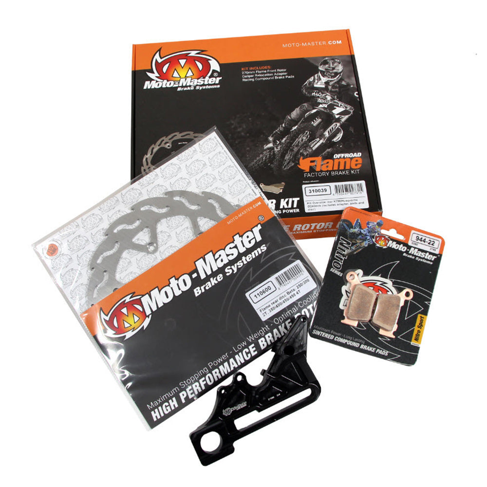 Moto-Master Rear Flame Brake Kit - 240mm