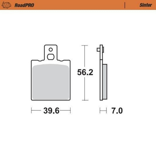 Moto-Master Sintered Rear Brake Pads
