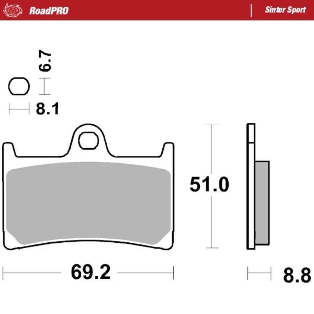 Moto-Master Sinter Sport - Front Brake Pads (MM-402805)