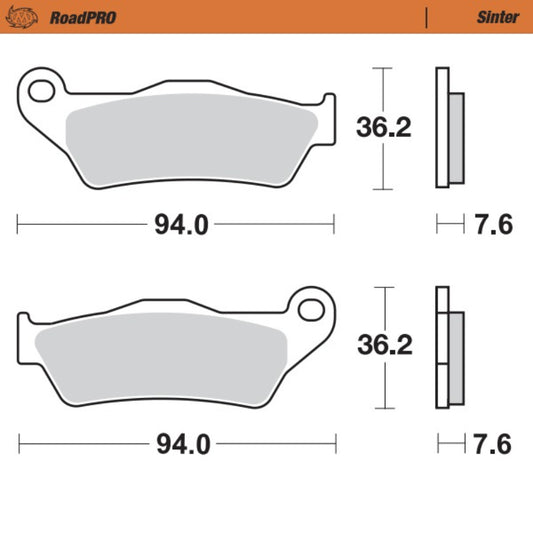 Moto-Master Sintered Rear Brake Pads