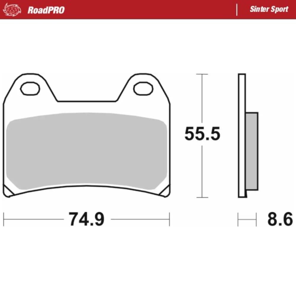 Moto-Master Sinter Sport Front Brake Pads