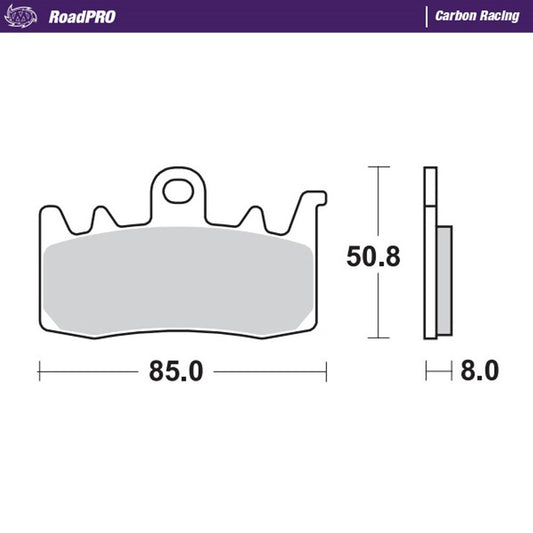 Moto-Master Sintered Left Front Brake Pads