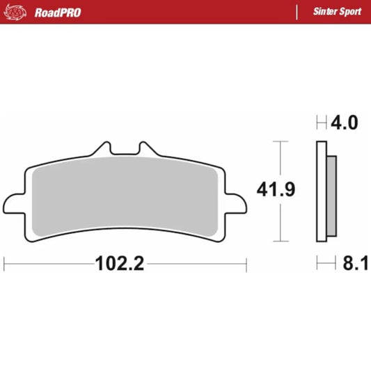 Moto-Master Sinter Sport Front Brake Pads