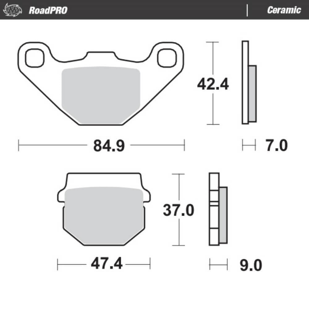 Moto-Master Ceramic Front Brake Pads