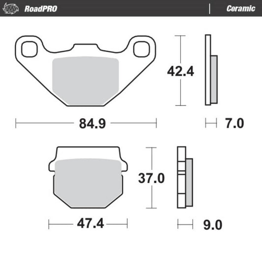 Moto-Master Ceramic Front Brake Pads