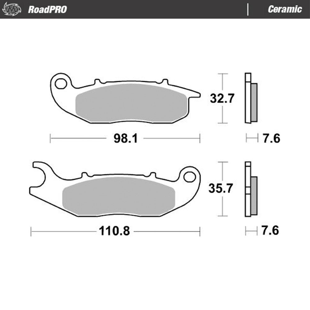Moto-Master Ceramic Front Brake Pads