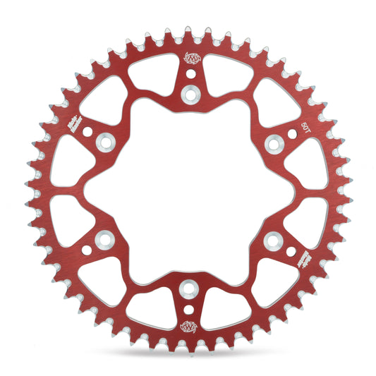 Moto-Master 7075 Aluminium Rear Sprocket - Red