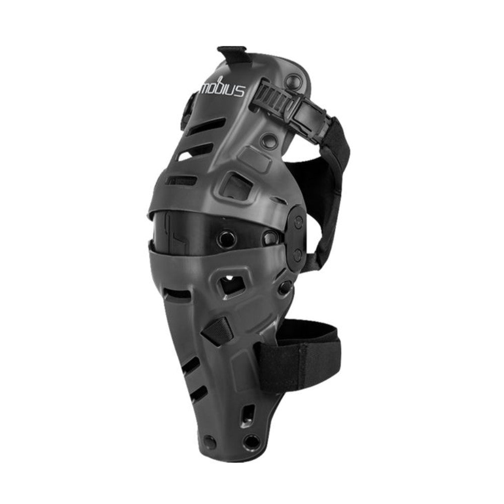 Mobius X8 Hybrid Knee Guards (Pair) - Grey / Black