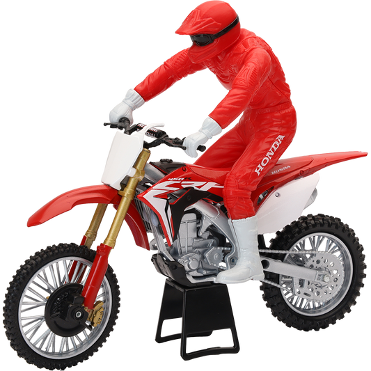 NewRay Toy Model Honda CRF 450R With Rider (1:12 Scale)