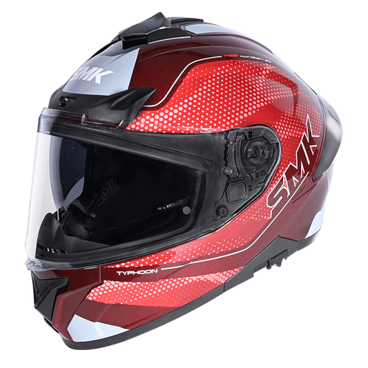 SMK Typhoon 06 Helmet Mystic MA336 - Red / Grey