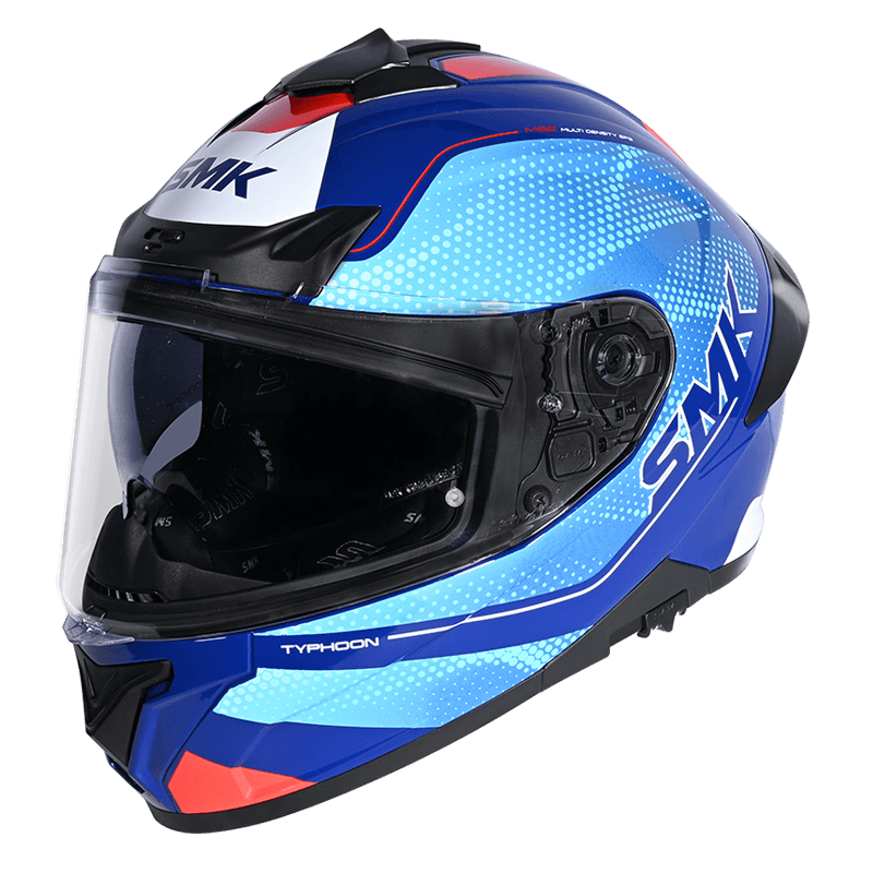 SMK Typhoon 06 Helmet Mystic GL553 - Blue / Red