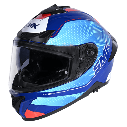 SMK Typhoon 06 Helmet Mystic GL553 - Blue / Red