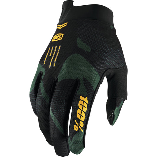 100% Itrack Gloves - Sentinel Black