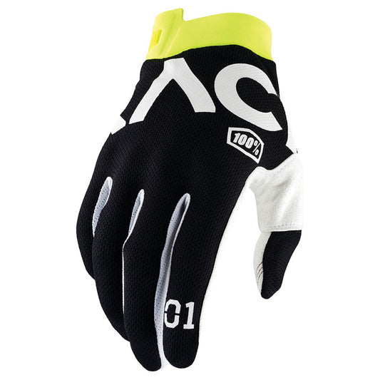 100% Itrack Gloves - Racr Black