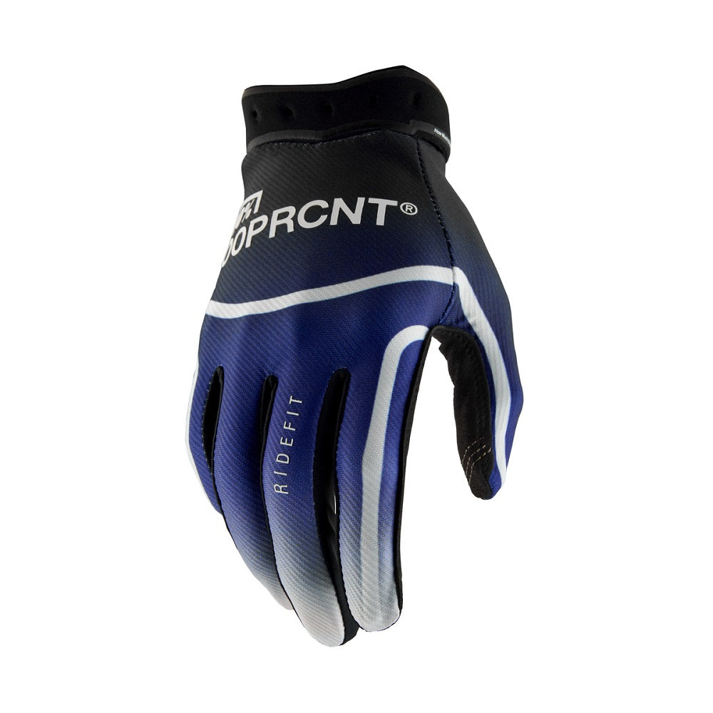 100% Ridefit Gloves - Blue