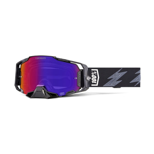 100% Armega Goggles Hiper Crenshaw Mirror - Black / Grey