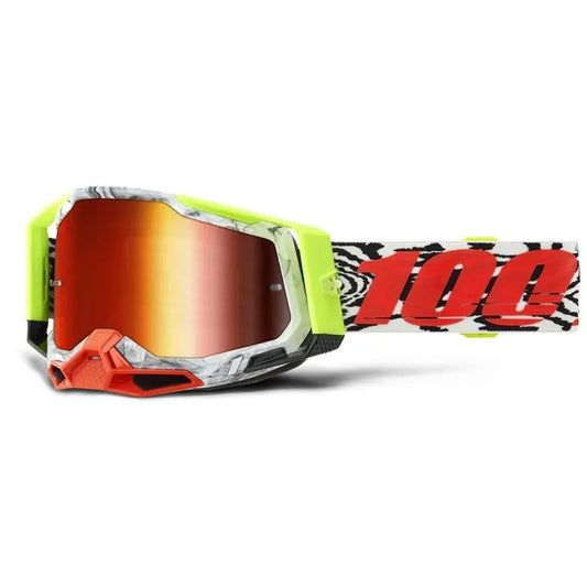 100% Racecraft 2 Engal - White / Red / Yellow