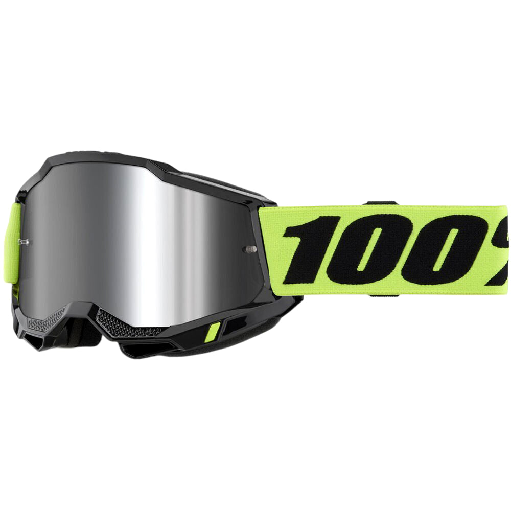100% Accuri 2 Youth Goggles - Black/Yellow Mirrored