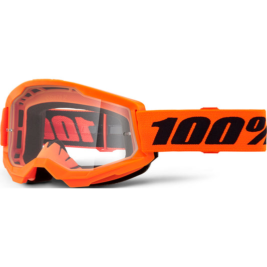 100% Strata 2 Goggles - Neon Orange