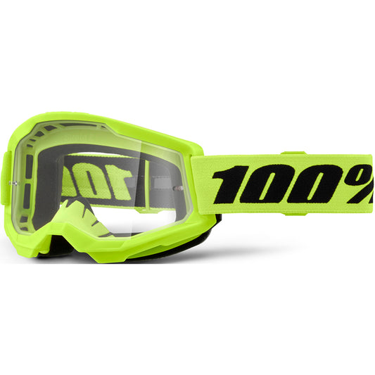 100% Strata 2 Goggles - Neon Yellow