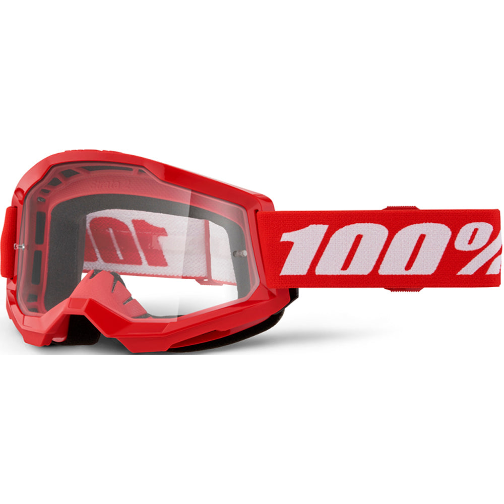 100% Strata 2 Goggles - Red