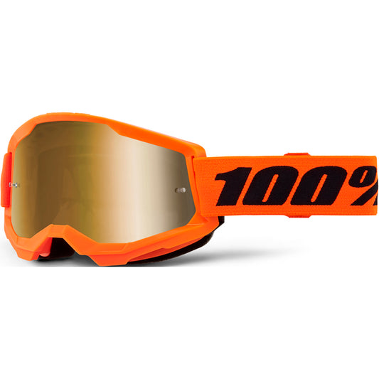 100% Strata 2 Goggles - Orange Mirror