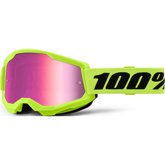 100% Strata 2 Goggles - Yellow Mirror