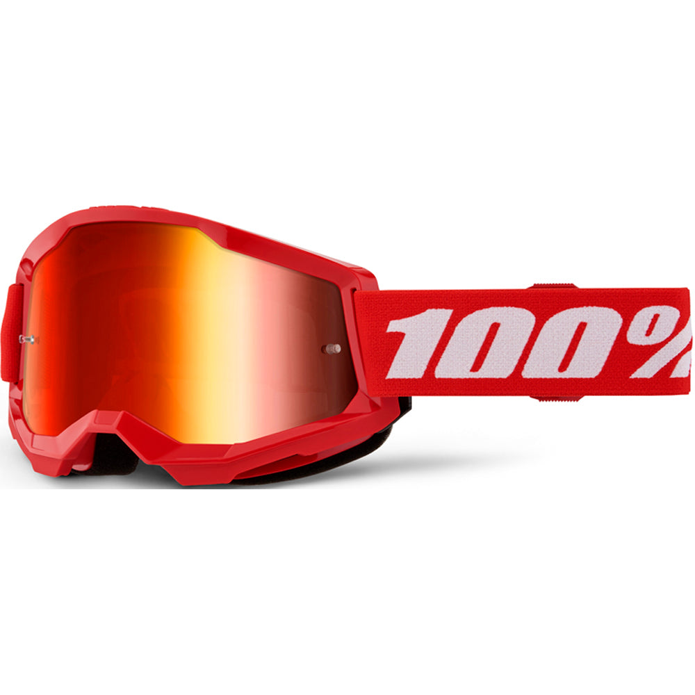 100% Strata 2 Goggles - Red Mirror
