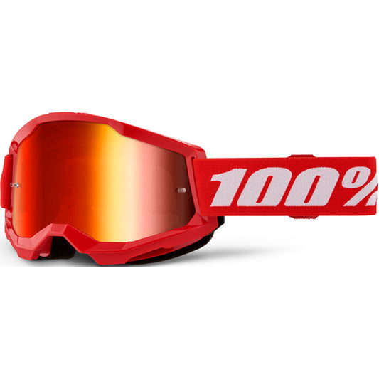 100% Strata 2 Goggles - Red Mirror