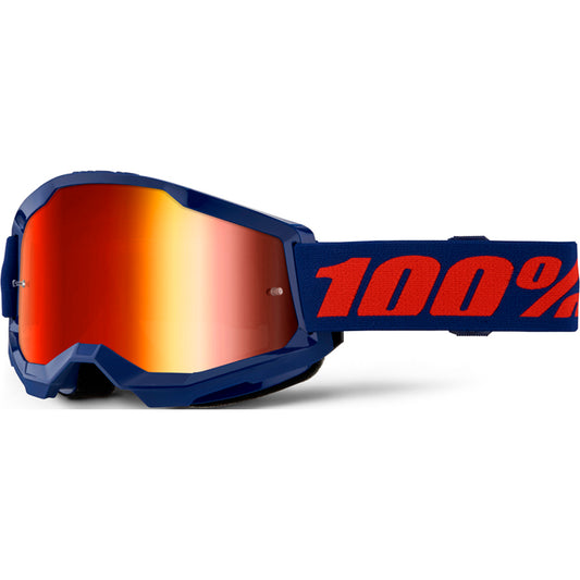 100% Strata 2 Goggles - Navy Mirror