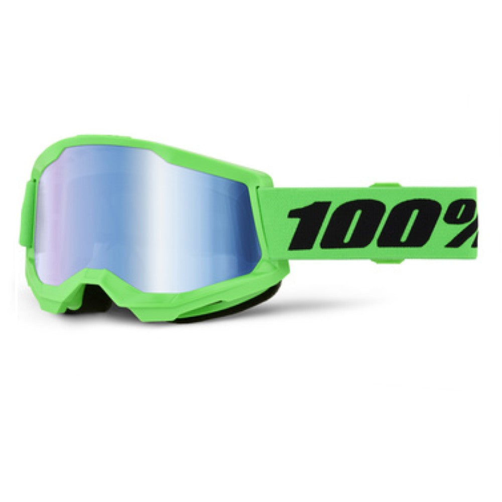 100% Strata 2 Goggles - Green Mirror