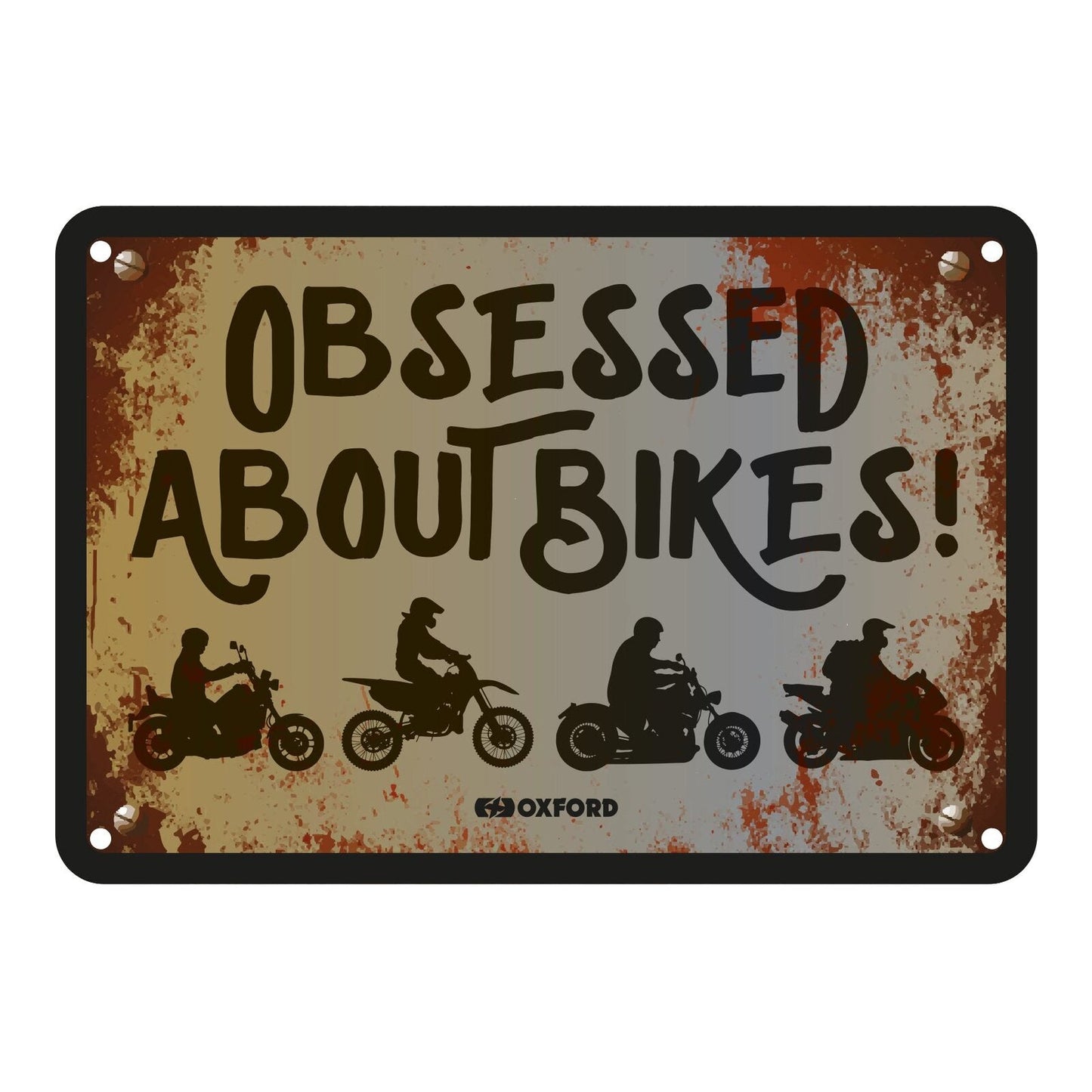 Oxford Metal Sign Obsessed - 30cm x 20cm