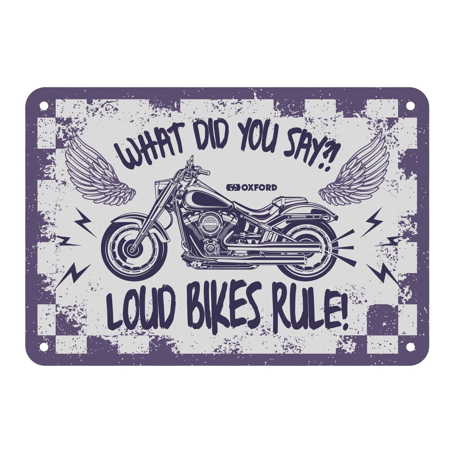Oxford Metal Sign What Did You Say - 30cm x 20cm