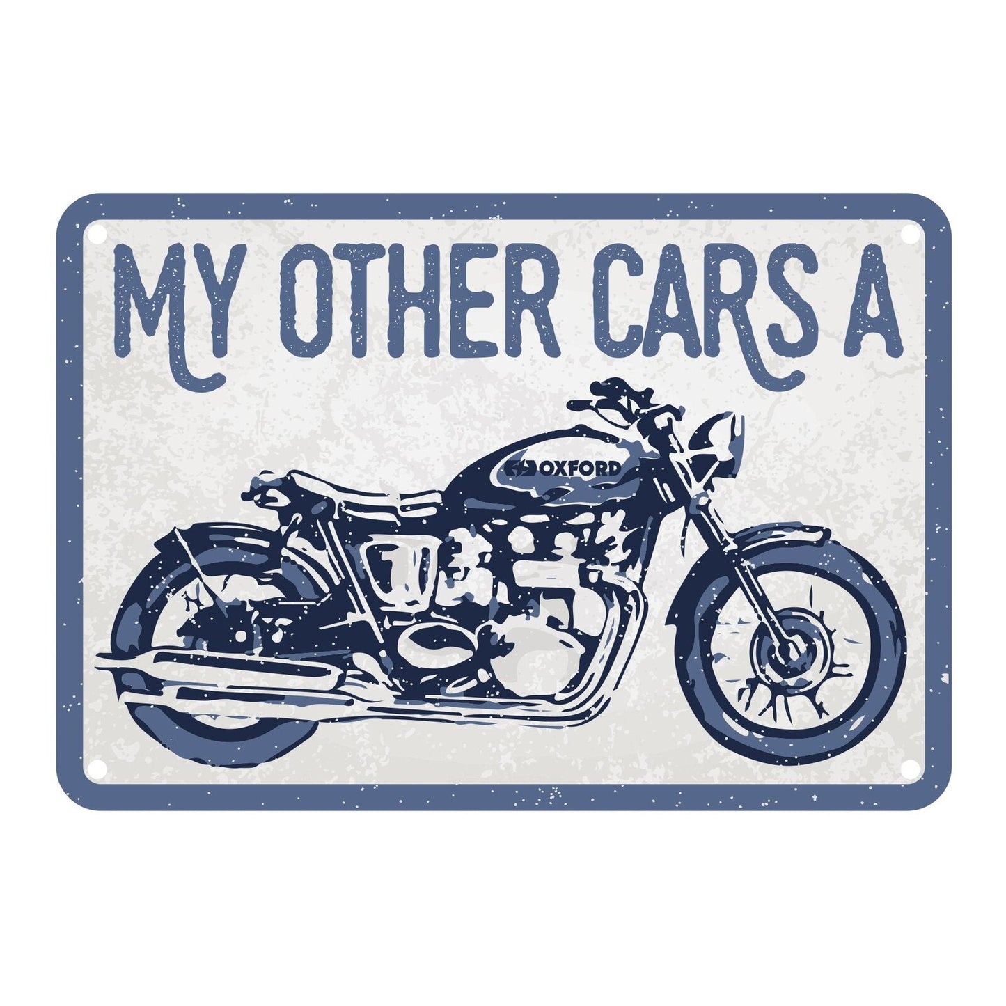Oxford Metal Sign My Other Car - 30cm x 20cm