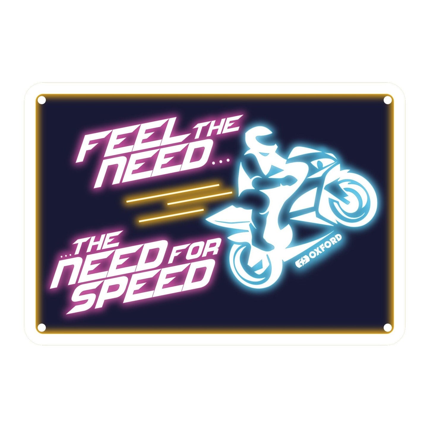 Oxford Metal Sign Need For Speed - 30cm x 20cm