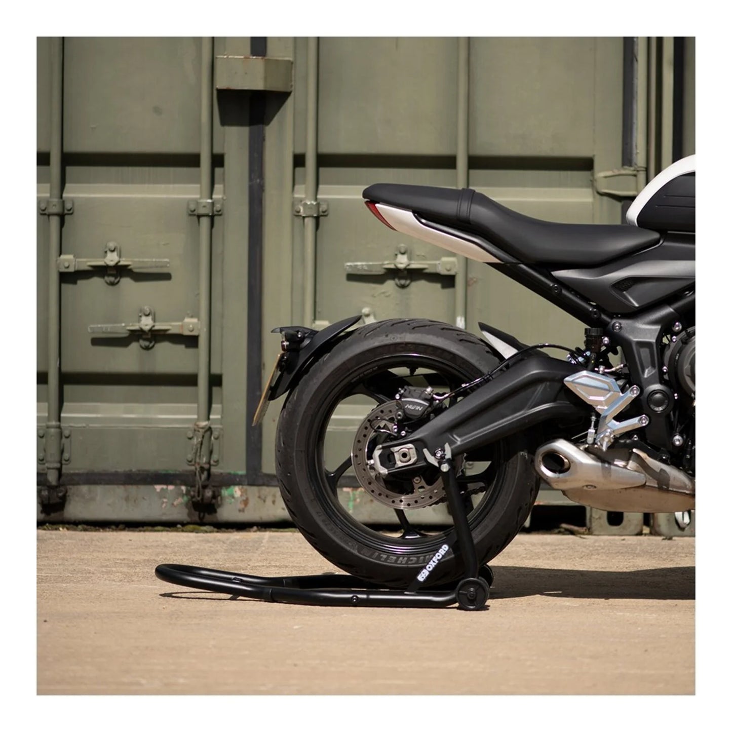 Oxford Big Rear Paddock Stand - Black
