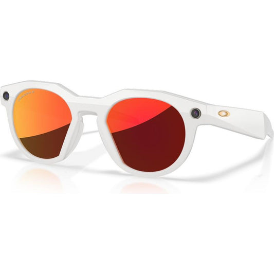 Oakley Meta HSTN Glasses - Warm Grey Prizm Ruby
