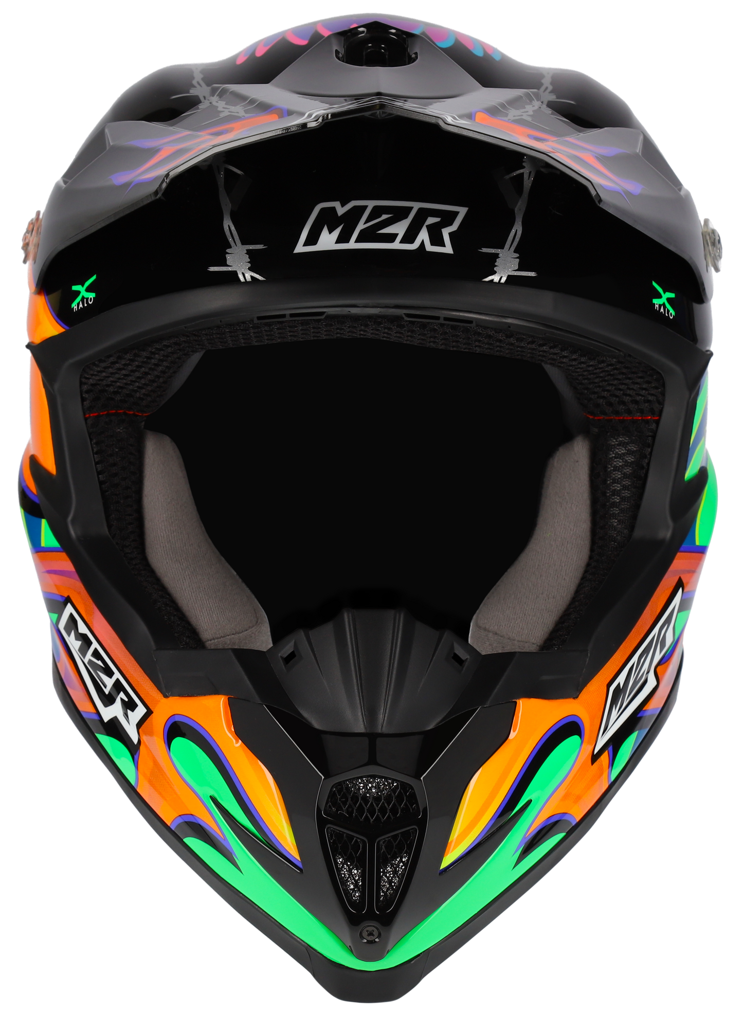 M2R X4.5  TDUB Insight PC-10 Helmet - Black / Orange / Green
