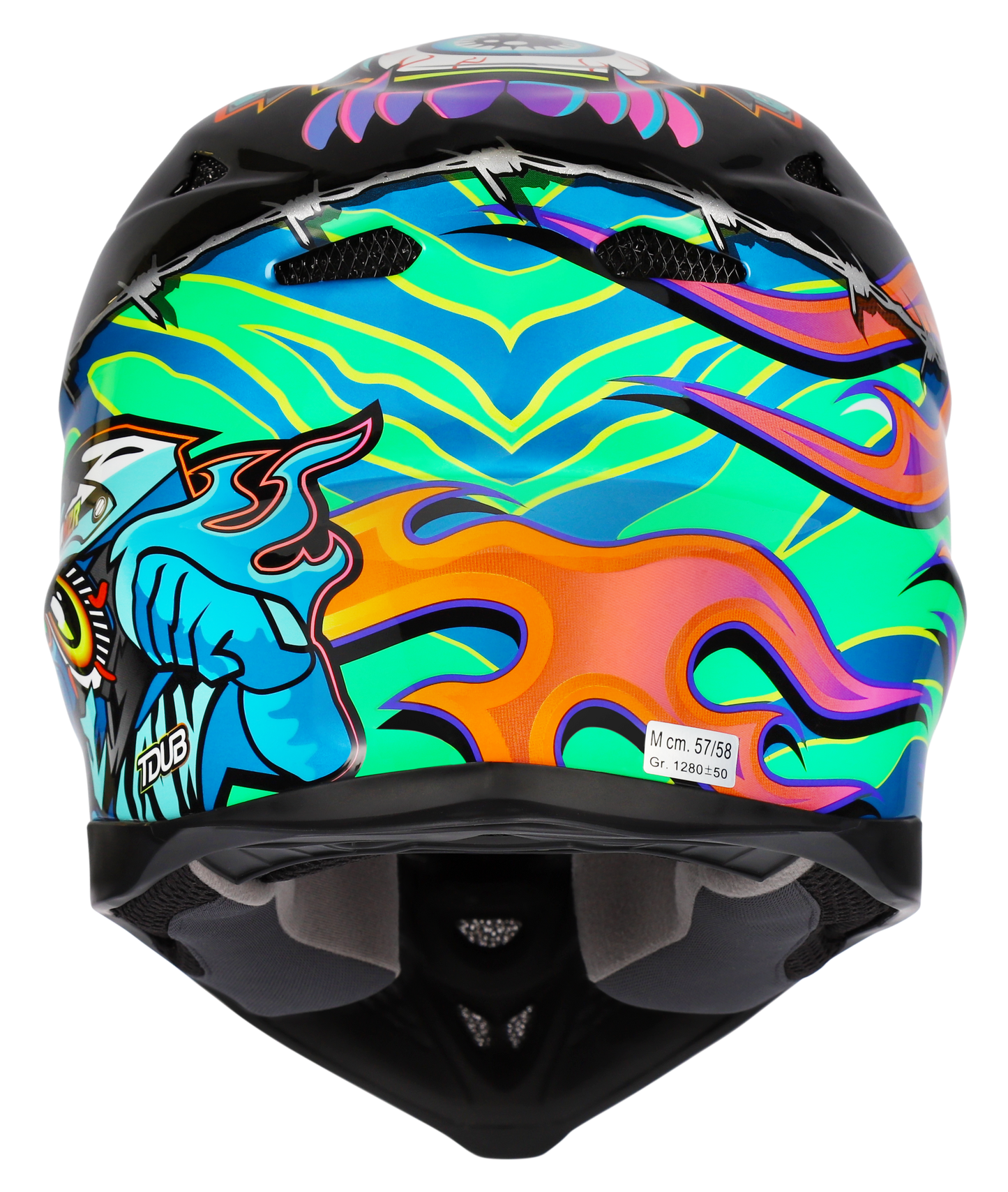 M2R X4.5  TDUB Insight PC-10 Helmet - Black / Orange / Green