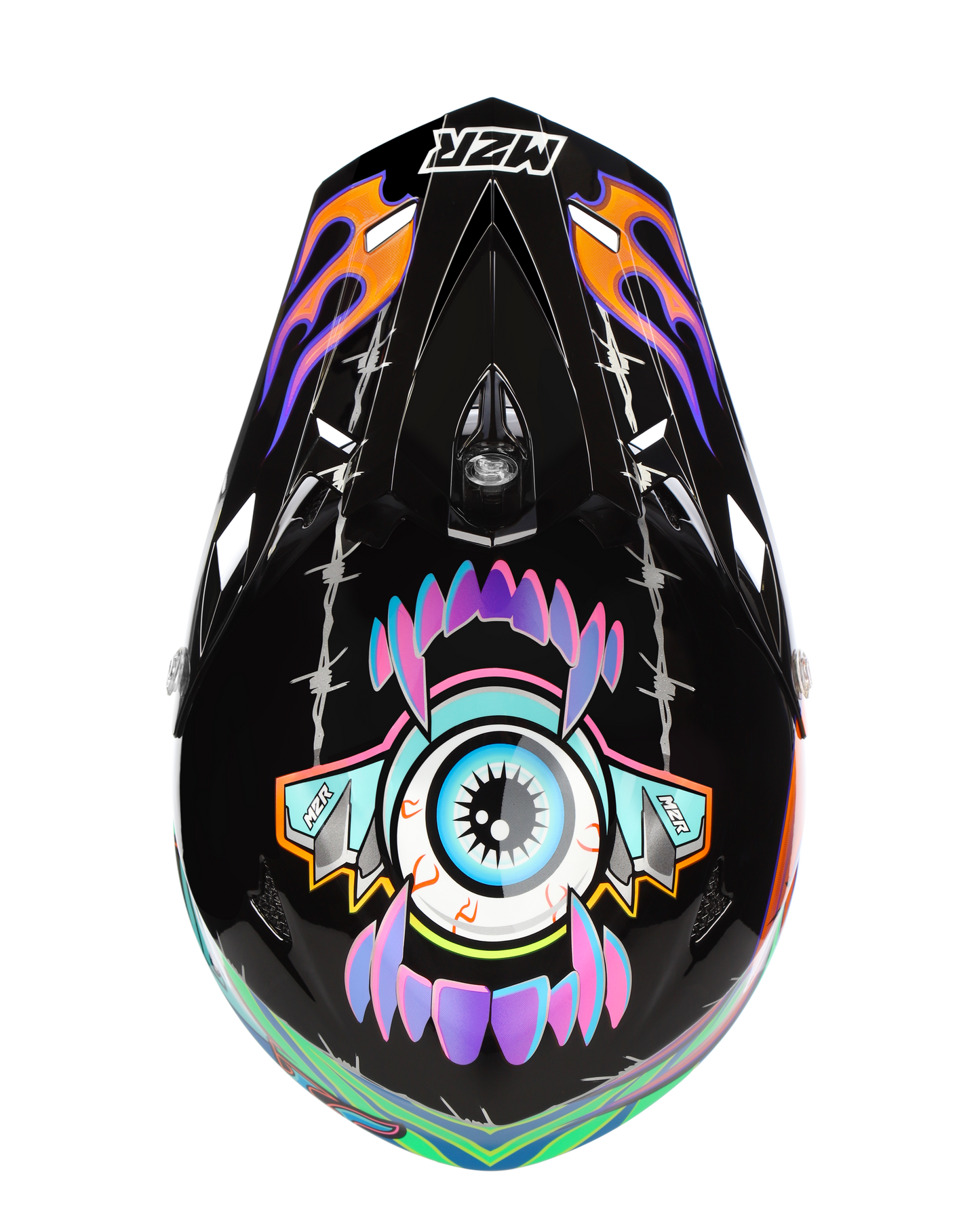 M2R X4.5  TDUB Insight PC-10 Helmet - Black / Orange / Green