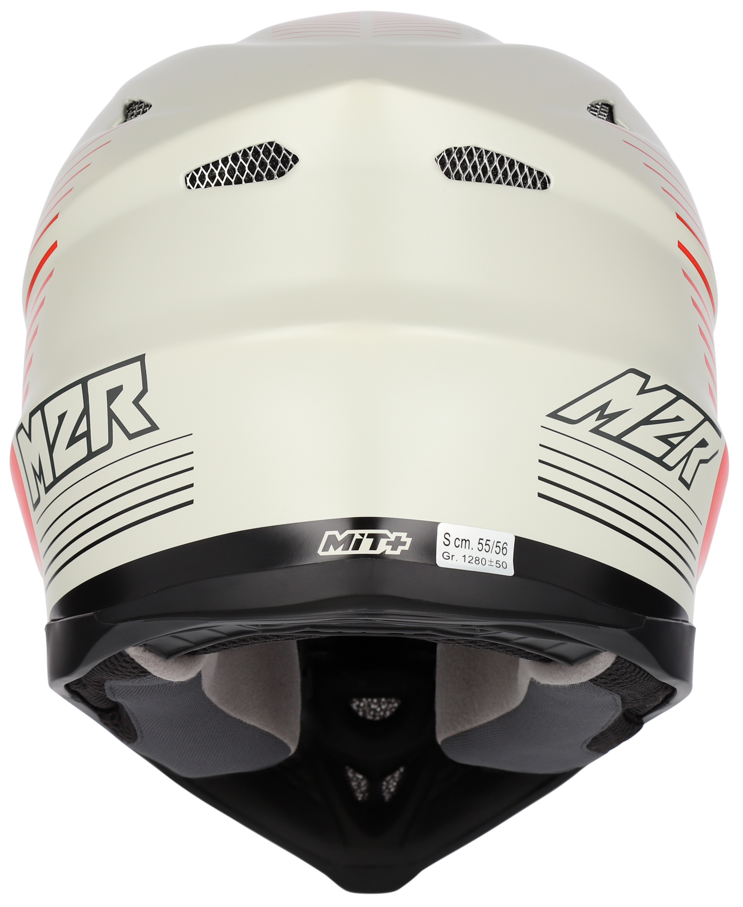 M2R X4.5 Spectrum PC-1F Helmet - Red / White / Grey