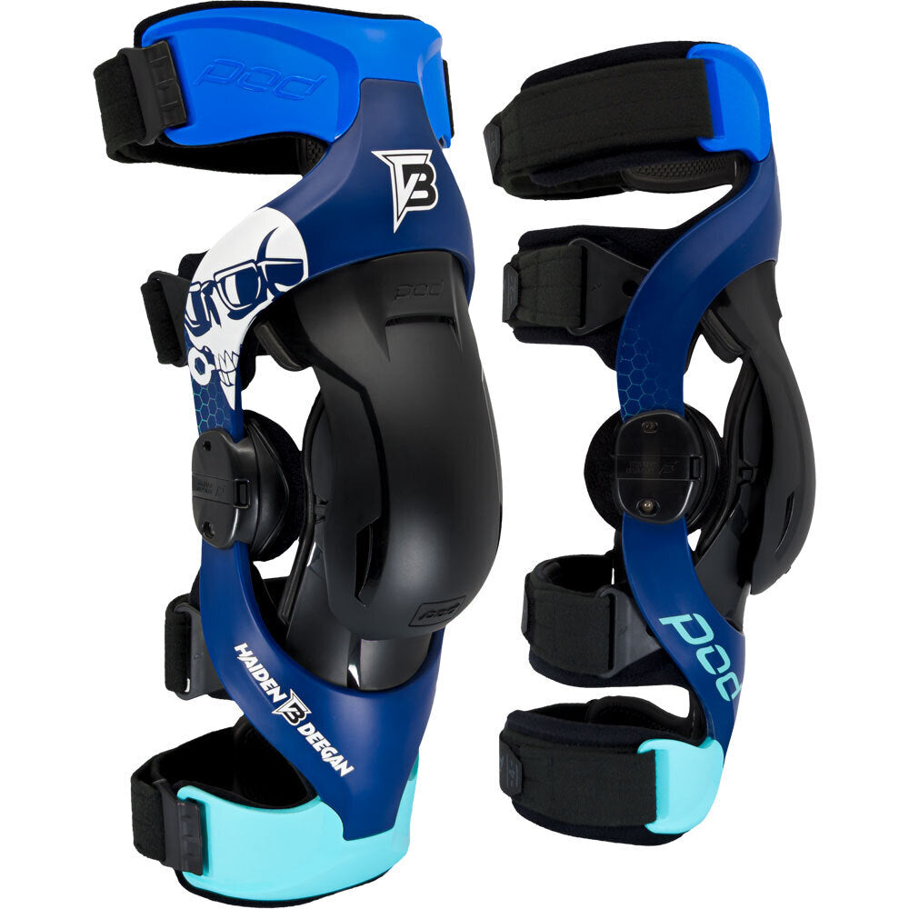 POD K4 2.0 DB238 L.E Knee Braces (Pair) - Blue/Black