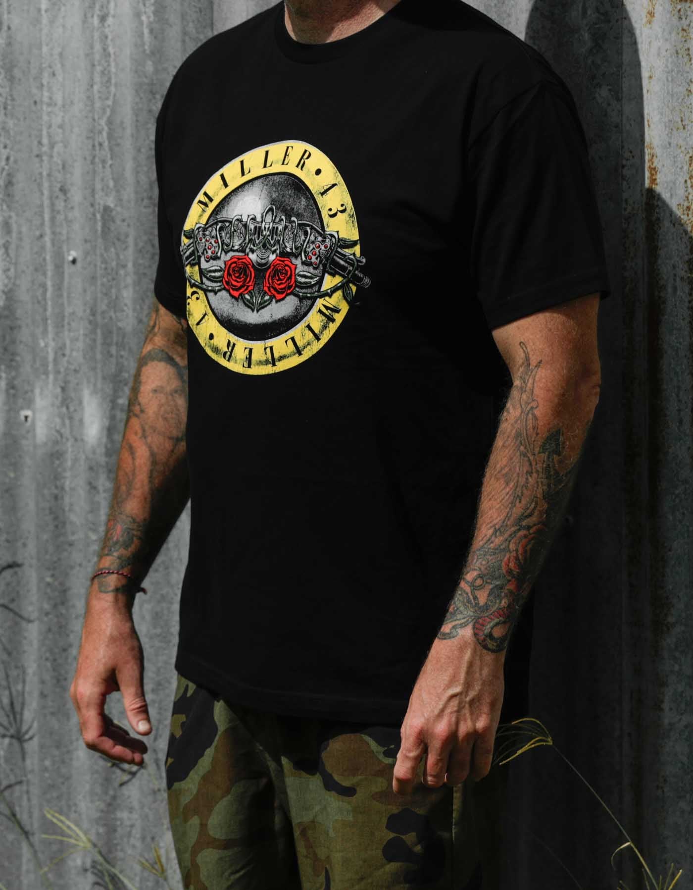 Jack Miller 43 Bars N Roses Tee - Black
